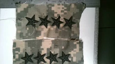 MILITARY PATCH SEW ON SET OF 2 ACU DIGITAL US ARMY 4 FOUR STAR GENERAL