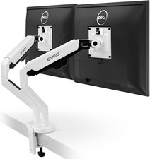 Premium Dual Monitor Mount for 14-32  Screens - Adjustable Gas Spring Arm