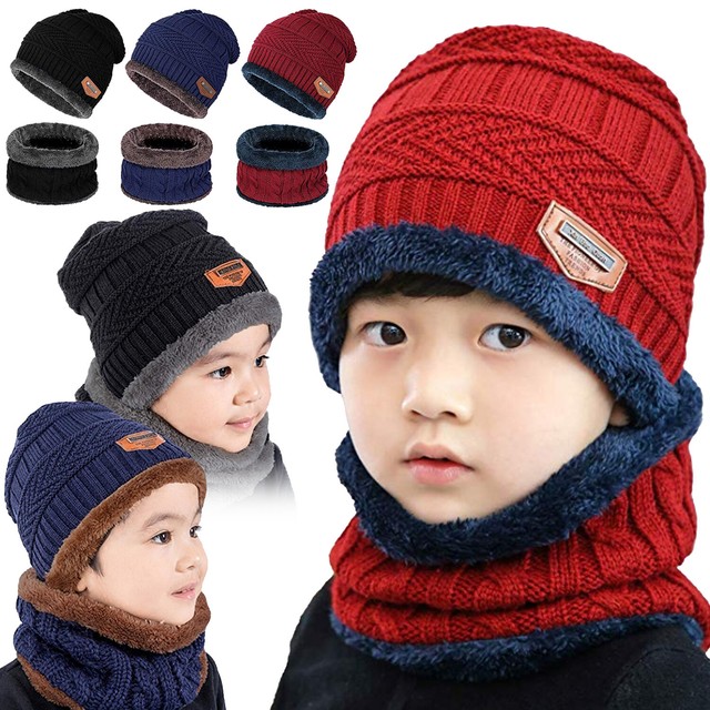 kids hat scarf set