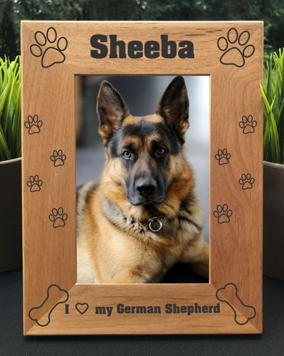 Personalized Engraved // German Shepherd // Picture Frame - Picture 4 of 4