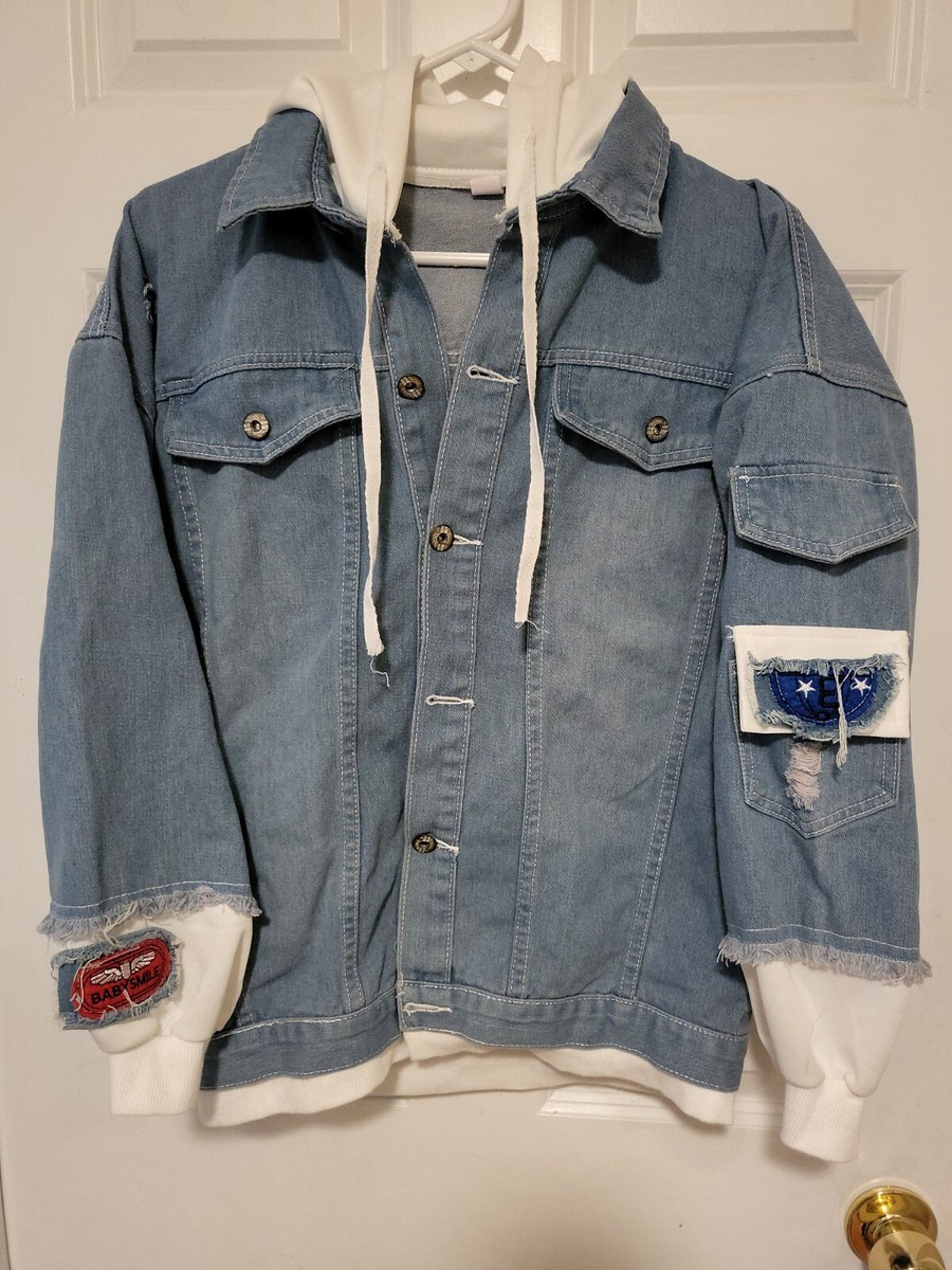 Hunter X Hunter Anime Denim Hood Jean Jacket Size M | eBay