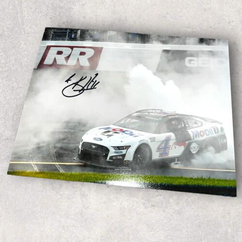 Kevin Harvick #4 NASCAR CHAMPION 2022 RICHMOND VICTORY BURNOUT signed 8x10 photo - Picture 1 of 2