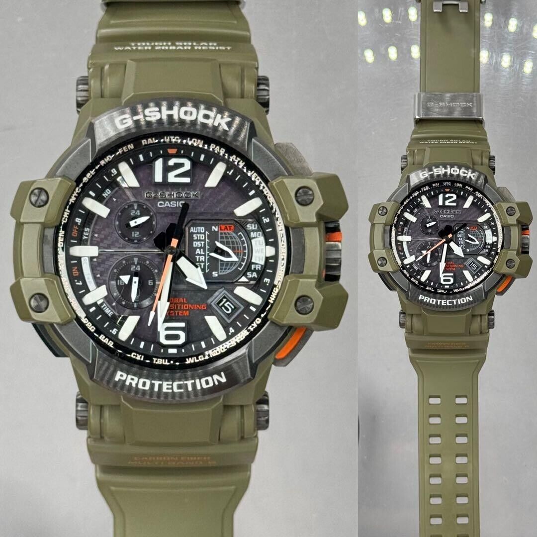 Casio G-shock Gpw-1000kh-3ajf GRAVITYMASTER Master in Olive Casio G-shock Gpw-1000kh-3ajf GRAVITYMASTER Master in Olive