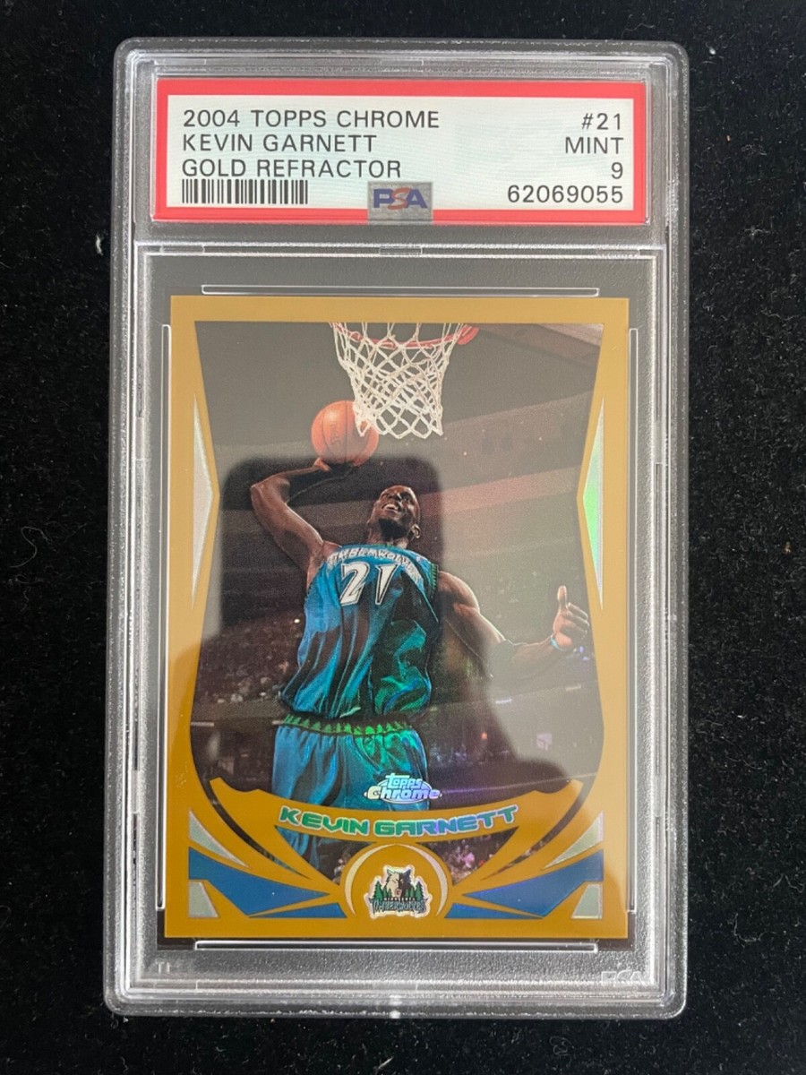 Kevin Garnett 2003 - 2004 Topps Chrome Basketball Gold Refractor 