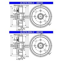 Tambour de frein Daihatsu CUORE