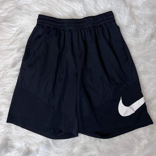 Vintage Nike Mens Shorts Big Swoosh Black Size Extra … Gem