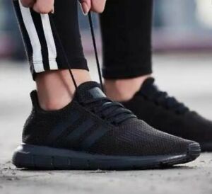 New Adidas Men's Originals Swift Run Shoes (AQ0863) Black//Black-Black |  eBay