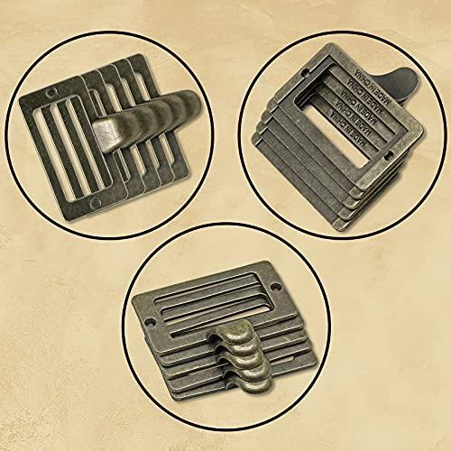 Rierdge 20 Pcs Antique Bronze Card Catalog Drawer Pulls, Vintage File