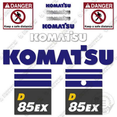 Fits Komatsu D85EX-18 Decal Kit Dozer - 7 YEAR OUTDOOR 3M VINYL!