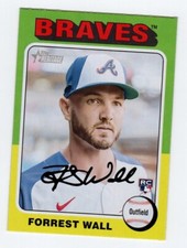 2024 Topps Heritage Forrest Wall RC #494 Atlanta Braves