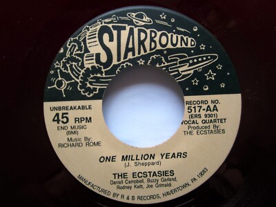 THE ECSTASIES 45 If Its Wrong One Million Years REPRO RED Wax MINT
