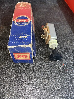NOS Jeep  Willys Heater Blower Motor Switch 962625 New Jeepster CJ Commando Six