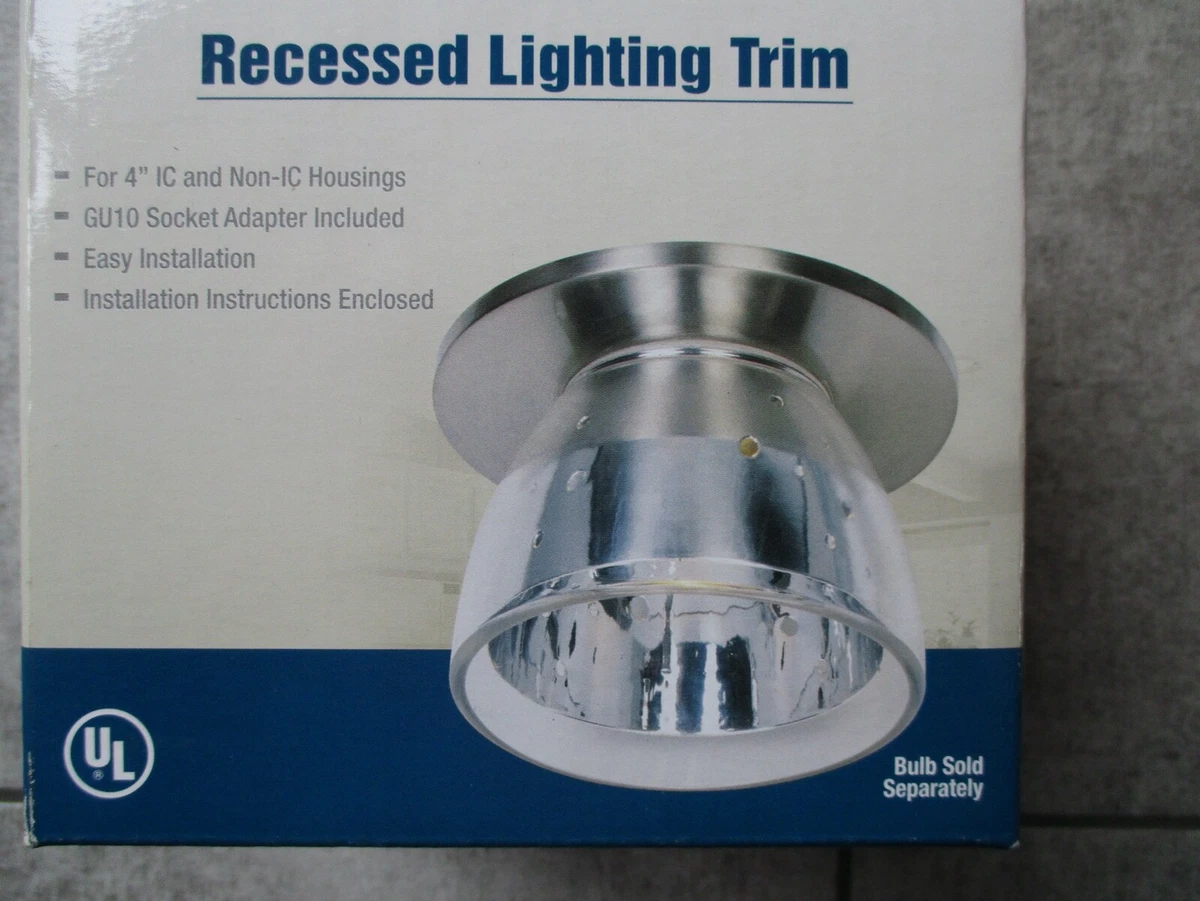 Lot of 4 Commercial Electric T23 Recessed Light Trim 4