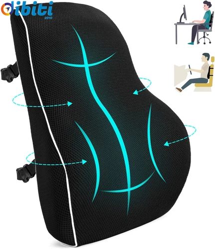  Cuscino Lombare Ergonomico in memory foam, cuscino per sedia da ufficio e divan