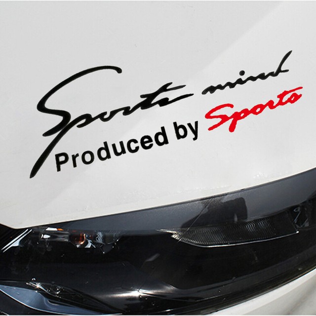 Sports Mind Logo For Racing Car Auto Vinyl Reflective Decal Graphics