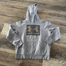 Under Armour Hoodie, Boys, Size Large, Gray Cold Gear