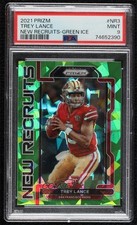 2021 Panini Prizm New Recruits Green Ice Prizm Trey Lance #NR-3 PSA 9 MINT 1a4l