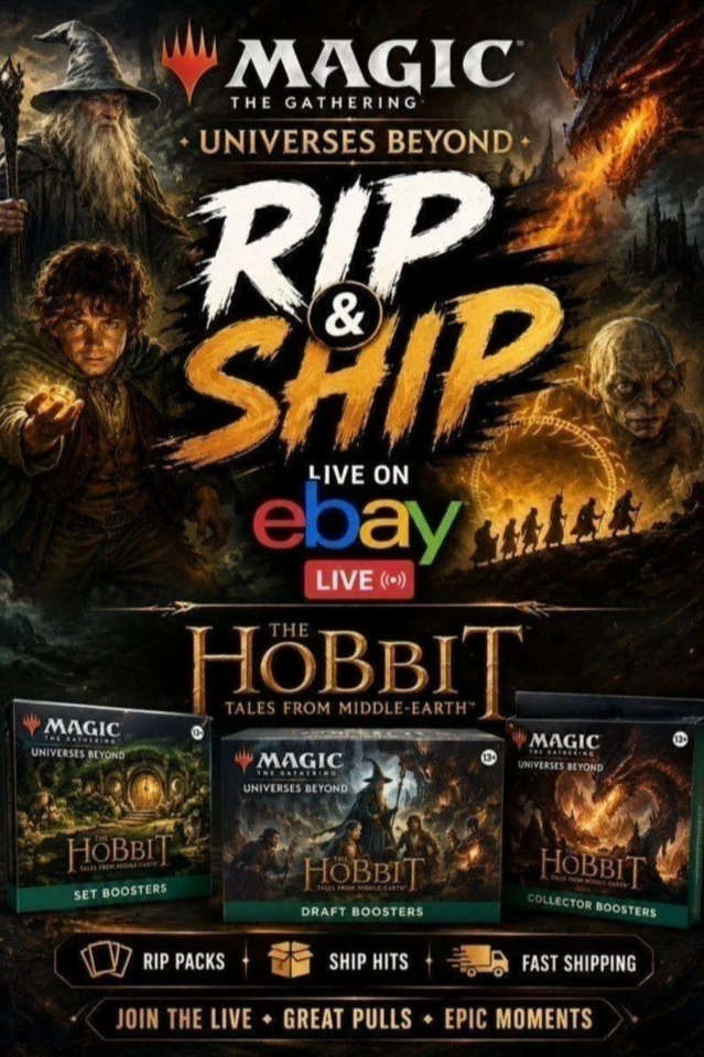 Sbusto Magic The Gathering Lo Hobbit play boosters, collector e altro