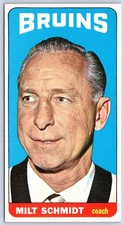 MILT SCHMIDT 1964-65 TOPPS TALLBOYS NHL HOCKEY 64-65 #70 EXMINT+      96008