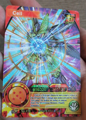 READ Cell Dragon Ball Super Heroes Card Holo Foil DIY Doujin English Translation