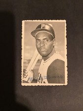 1969 Topps Deckle Roberto Bob Clemente #27 VG+ No Crease Pirates Free Shipping