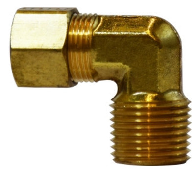 3/8 in. Tube OD x 3/8 in. MIP - Male Elbow - Lead Free Brass Compression