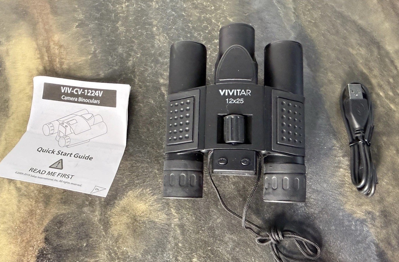Vivitar 12x25 Camera Binoculars Digital Video Recorder Tested Working