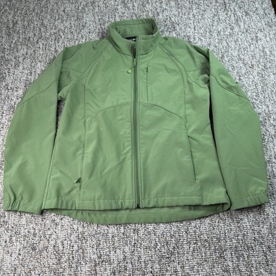 Black Diamond Jacket Womens Medium Softshell Coat Full Zip Long Sleeve Green