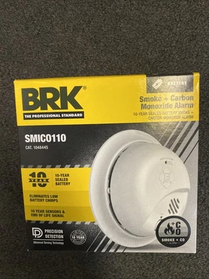 First Alert BRK SMICO110 10-Year Sealed Battery Smoke & Carbon Monoxide Alarm