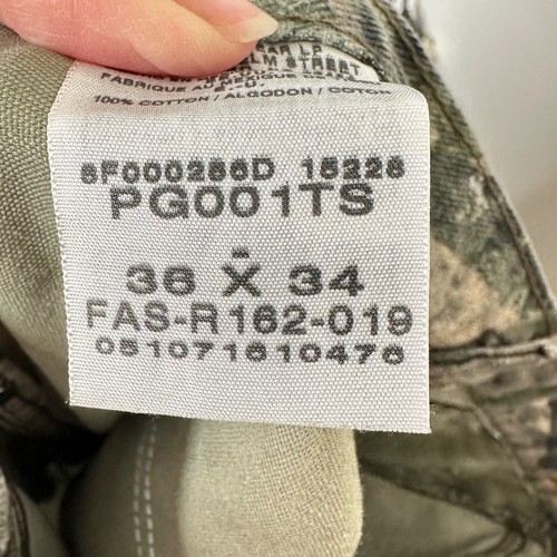 Vintage Wrangler Pro Gear Mossy Oak Camo Jagdhose Herren 36x34 Baumwolle - Bild 8 von 9