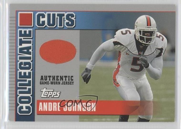 2003 Draft Picks & Prospects Collegiate Cuts Andre Johnson Rookie RC HOF 0c3
