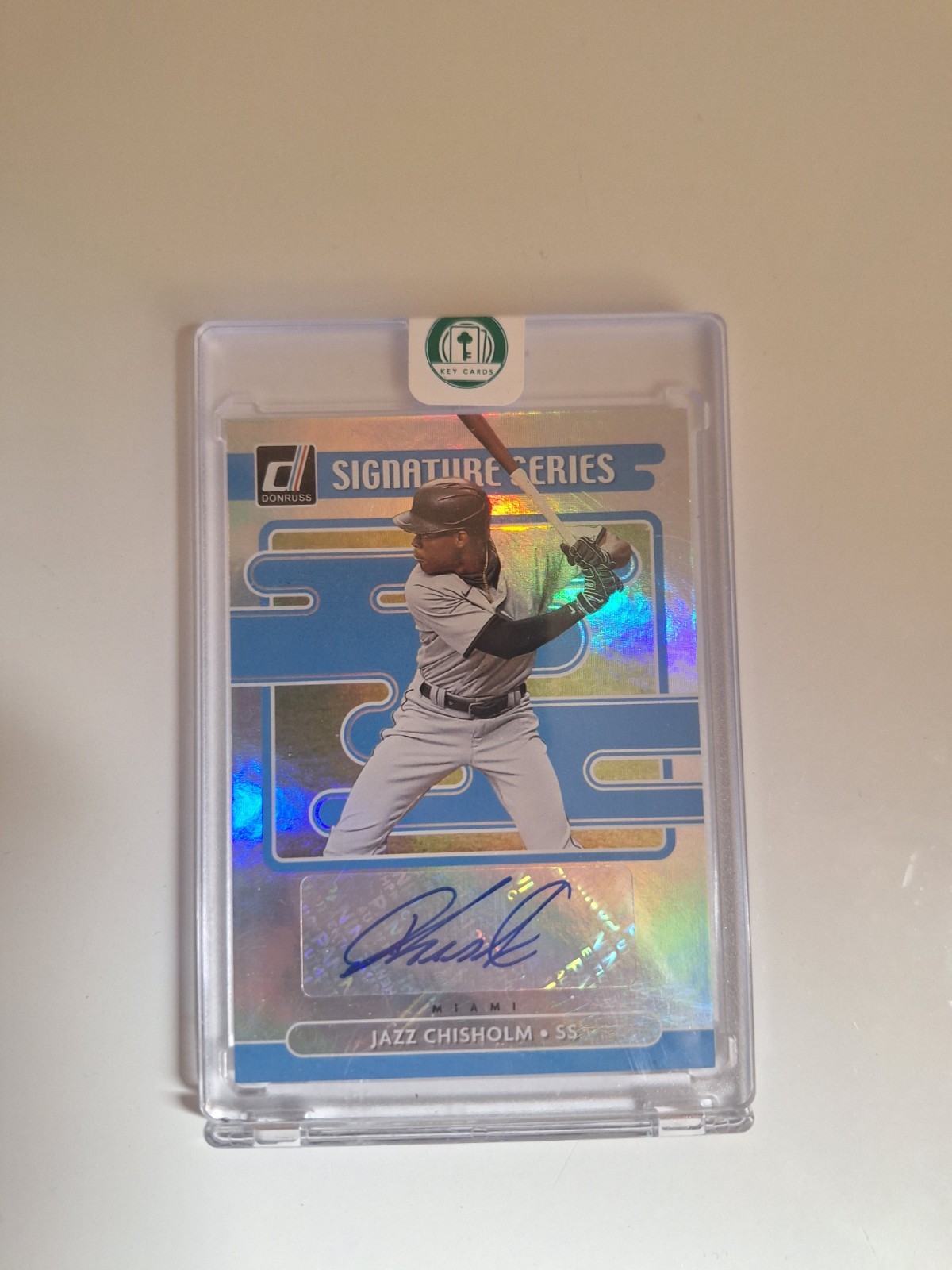 2021 Panini Donruss - Signature Series Jazz Chisholm #SS-JZ (AU, RC)