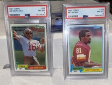 1981 Topps Football Complete Set Montana/Monks RC PSA 8 - High Grade Set - WOW! 