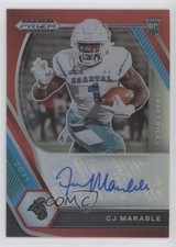2021 Panini Prizm Draft Picks Red 83/199 CJ Marable #DPA-CJM Auto 0jl