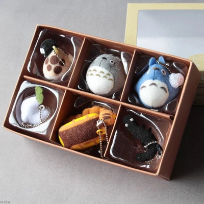 OFFICIAL Ghibli Collection - Set of 6 Totoro Keychains - NEW (K-8617) - Image 1 of 2