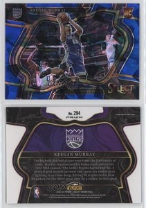 2022 Panini Select Courtside Blue Cracked Ice Prizm Keegan Murray #294 Rookie RC