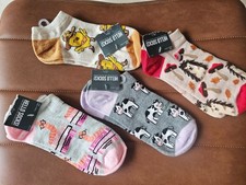 Colorful Hello Socks Set Of 4 Pairs With Fun Animal  Nature-Themed Designs Wome