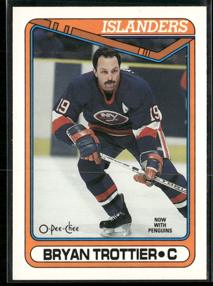 Bryan Trottier #291 Hockey Cards 1990 O-Pee-Chee trading card — raw and PSA graded price guide