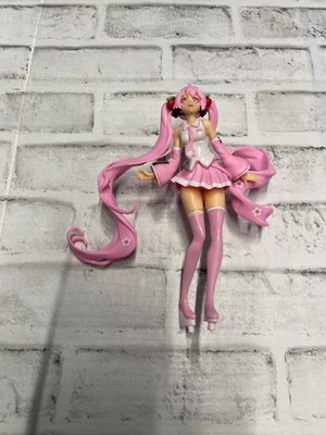 Vocaloid Hatsune Miku Japanese Noodle Stopper Figure Kawaii Pink Cosplay GUC Toy