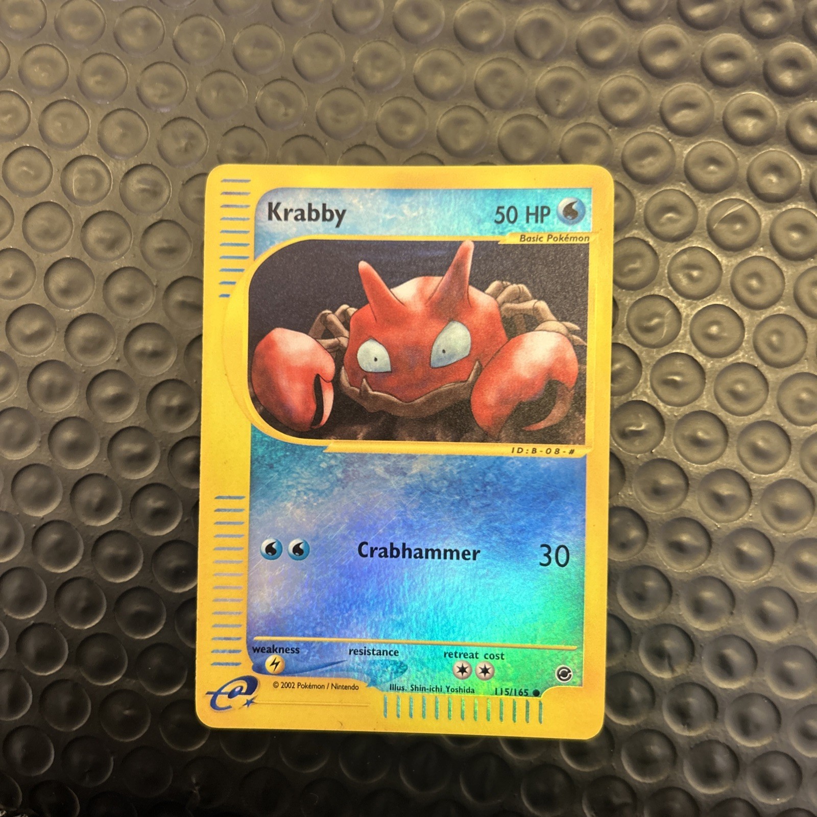 Krabby 115/165 Expedition Base Set Reverse Holo Pokemon Tcg