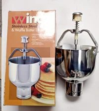 Winco PCDS-6 Stainless Steel Pancake Waffle Batter Portioned Dispenser