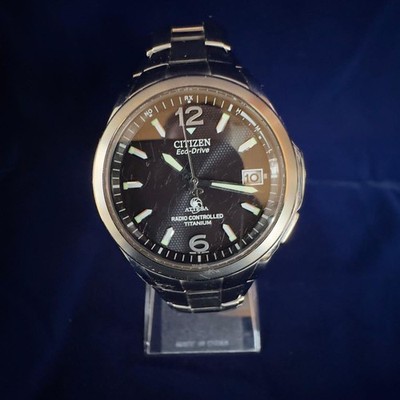 Citizen Attesa Eco Drive Solar Radio Controlled Titanium Watch Mens Japan