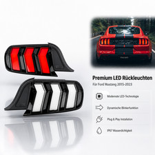 Dymanic Heckleuchte für Ford Mustang 15–23 L+R Bremsleuchte LED Rückleuchten