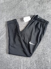 Mens Nike Dri Fot Fleece Sportswear Joggers Bottoms Black White Medium NEW