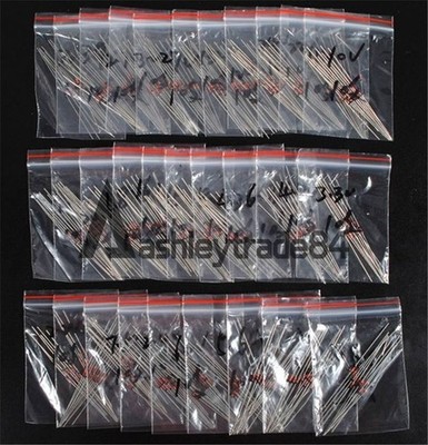 600Pcs 30 Values 1/2W 0.5W (2V   39V) Zener Diode Assorted kit Assortment Set #h