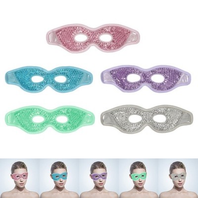Kalte kühlende Augenmaske, wiederverwendbare Gelmaske mit Augenlöchern, heiße kalte Augenmaske für