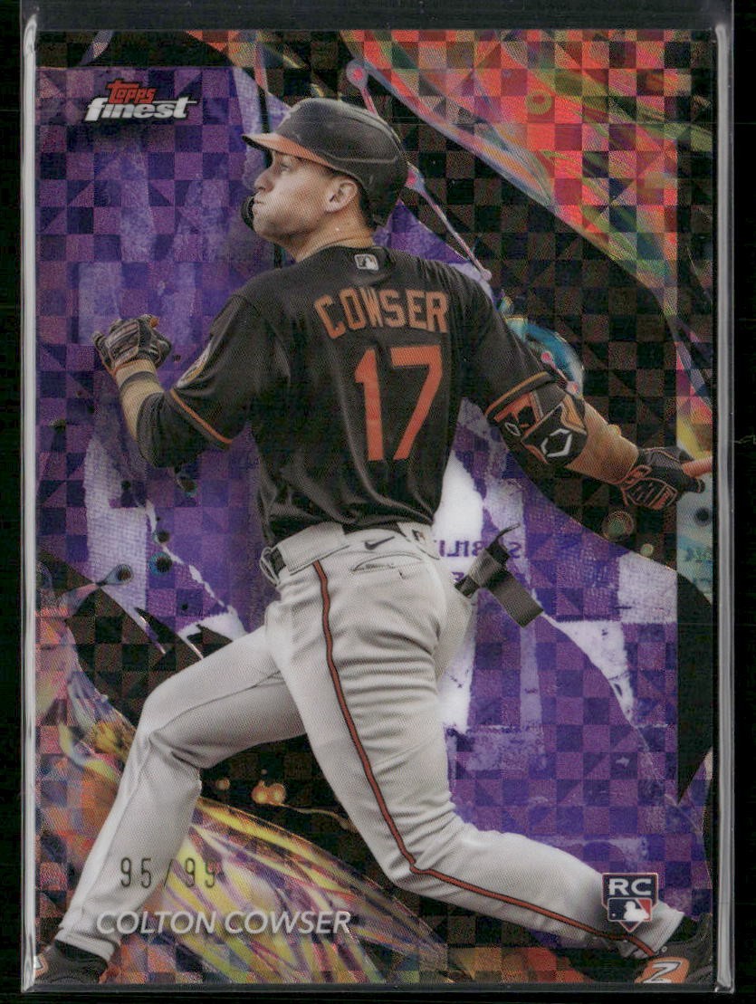 2024 Finest #111 Colton Cowser Purple Checkerboard Refractors #/99