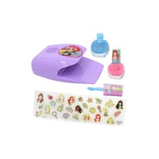 Set Smalti e Asciuga Unghie Disney Principesse Kit 27 Pezzi con Adesivi Unghie