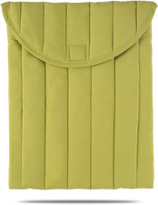 Puffy Laptop Sleeve 13-14 Inch Streak-Green, Protective Carrying Case for Men an