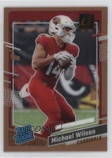 2023 Panini Clearly Donruss Rated Rookie Orange 72/75 Michael Wilson #76 0r6k